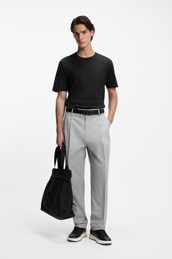 ΜΠΛΟΥΖΑ T-SHIRT HUGO - 001 ΜΑΥΡΟ